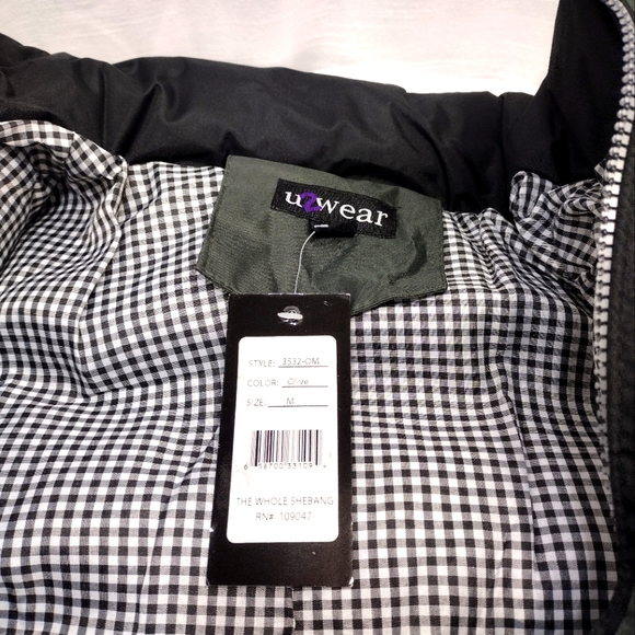 U Wear The Whole Shebang Olive Green Puffer Jacket - Picture 5 of 14